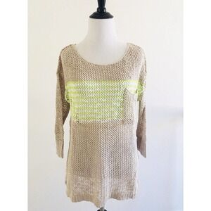 American Eagle | Sweater Womens SM Brown Top Knit Pullover Crochet Color